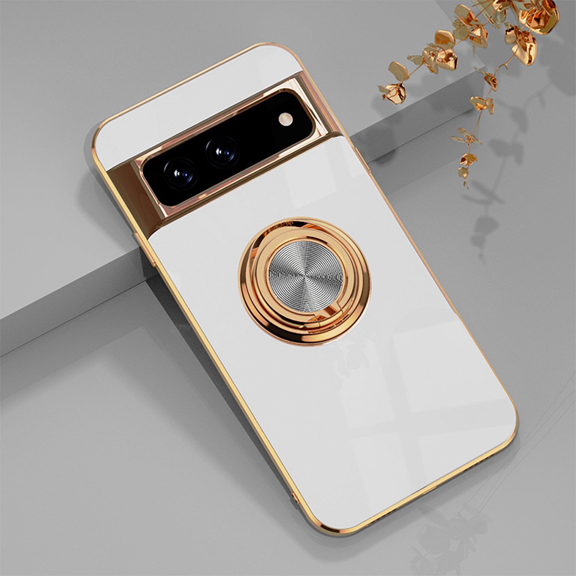 Electroplating Ring Holder Phone Case For Google Pixel 7 8 Series - mycasety2023 Mycasety