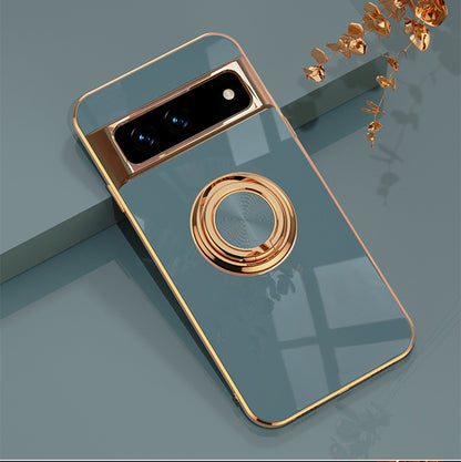 Electroplating Ring Holder Phone Case For Google Pixel 7 8 Series - mycasety2023 Mycasety