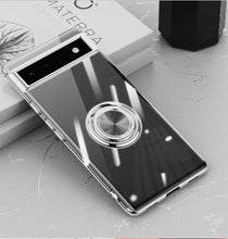 Load image into Gallery viewer, Electroplating Clear Ring Holder Phone Case For Google Pixel 7 Series - mycasety2023 Mycasety
