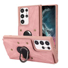Armor Ring Buckle Leather Case Card Holder Phone Case For Samsung Galaxy - {{ shop_name}} varyfun