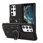 Armor Ring Buckle Leather Case Card Holder Phone Case For Samsung Galaxy - {{ shop_name}} varyfun