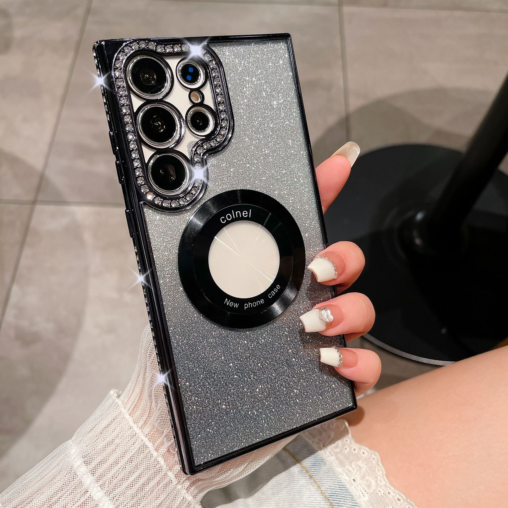 Magnetic Magsafe Rhinestones Bling Glitter Protective Samsung Case - {{ shop_name}} varyfun