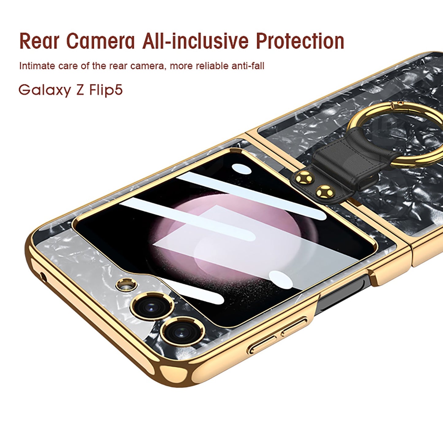 Electroplating Ring Bracket Suitable For Samsung Galaxy Z Flip5