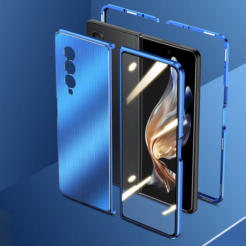 Samsung Galaxy Z Fold 3 Magnetic Brushed Metal Anti-fall Protective Cover - {{ shop_name}} Varyfun