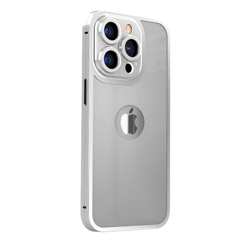 Metal Frame Double-sided All-inclusive Tempered Film Integrally Shell Membrane Protective Case For iPhone - {{ shop_name}} varyfun