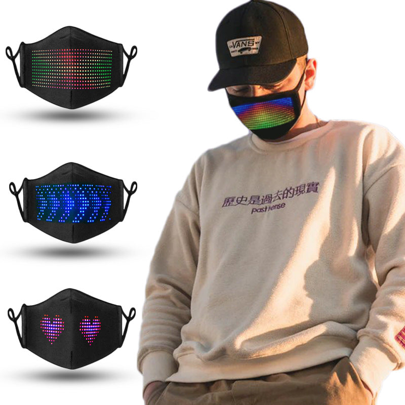 Newest LED Luminous Mask APP ControlFull Color Display - {{ shop_name}} varyfun