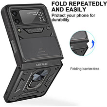 Load image into Gallery viewer, Drop Tested Cover with Magnetic Kickstand Car Mount Protective Case for Samsung Galaxy Z Flip 3 5G - {{ shop_name}} varyfun
