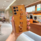 Lovely Plating Heart Bracelet Camera All-inclusive Protective Case For Samsung Galaxy S22 S21 Ultra Plus - {{ shop_name}} varyfun.com