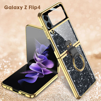 Electroplating Ring Bracket Suitable For Samsung Galaxy Z Flip3/4/5  Case