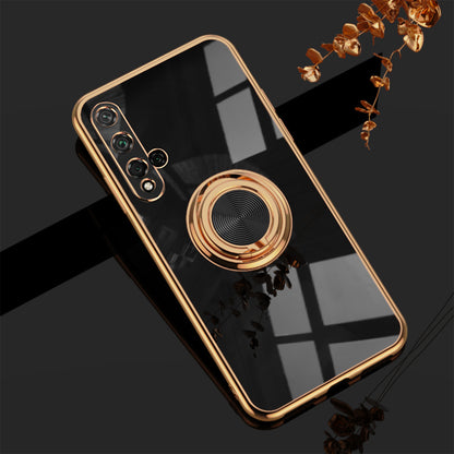 Luxury Plating Silicone Case For Huawei P30 Pro P20 Mate 20 P30Pro Honor 20 30 Pro Phone Stand Ring Holder Full Cover - {{ shop_name}} varyfun