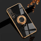 Luxury Plating Silicone Case For Huawei P30 Pro P20 Mate 20 P30Pro Honor 20 30 Pro Phone Stand Ring Holder Full Cover - {{ shop_name}} varyfun