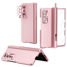 Load image into Gallery viewer, Luxury Magnetic Hinge Pen Holder Full Protection Case For Samsung Galaxy Z Fold3 Fold4 5G With Tempered Glass Film - {{ shop_name}} varyfun
