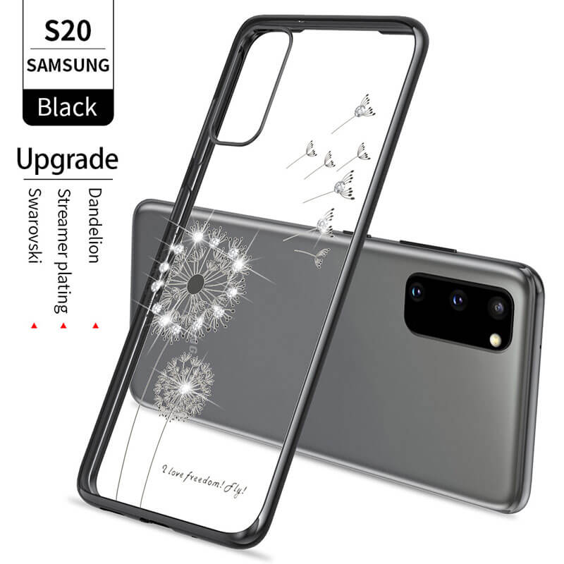 2021 Dandelion Diamonds Electroplating Case For Samsung S20 Ultra Plus S10 Lite Note 20 10 A71 A51 Cover - {{ shop_name}} varyfun
