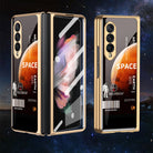 Tempered Glass Plating Case For Samsung Galaxy Z Fold 3 2 5G With Outer Screen Film - {{ shop_name}} varyfun