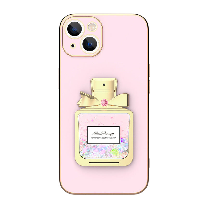 Electorplated All-inclusive Protective Cover For iPhone With Perfume Bottle Holder - {{ shop_name}} varyfun