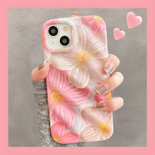 Load image into Gallery viewer, Pink Oil Painting Flower iPhone Case - mycasety2023 Mycasety
