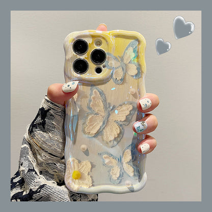Oil Painting Gradient Butterfly iPhone Case - {{ shop_name}} varyfun