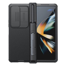 Load image into Gallery viewer, Samsung Galaxy Z Fold 4 5G CamShield Holder Case with S Pen Slot - GiftJupiter
