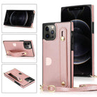 2021 Luxury Brand Leather Stand Holder Square Case For iPhone 12 Pro Max Mini 11 XS XR 6 7 8 Plus SE 2020 Cover - {{ shop_name}} varyfun