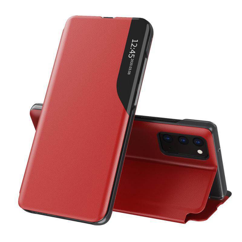 Samsung Galaxy Smart View Flip Case Luxury Magnetic Leather Kickstand Window Shockproof Cover - mycasety2023 Mycasety