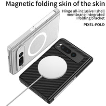 Load image into Gallery viewer, Magnetic Magsafe All-inclusive Invisible Bracket Leather Case For Google Pixel Fold With Back Screen Protector
