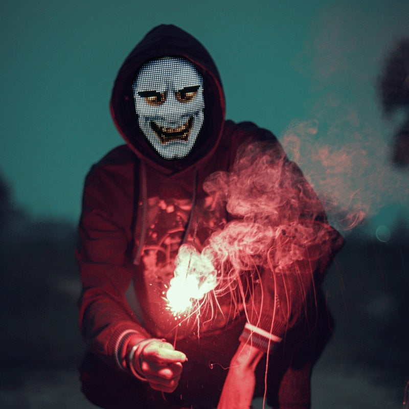 Customizable Halloween Led Bluetooth Mask - {{ shop_name}} varyfun