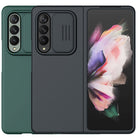 Luxury Camera Camshield Slide Silky Silicone Protective Cover For Samsung Galaxy Z Fold 3 5G - {{ shop_name}} varyfun