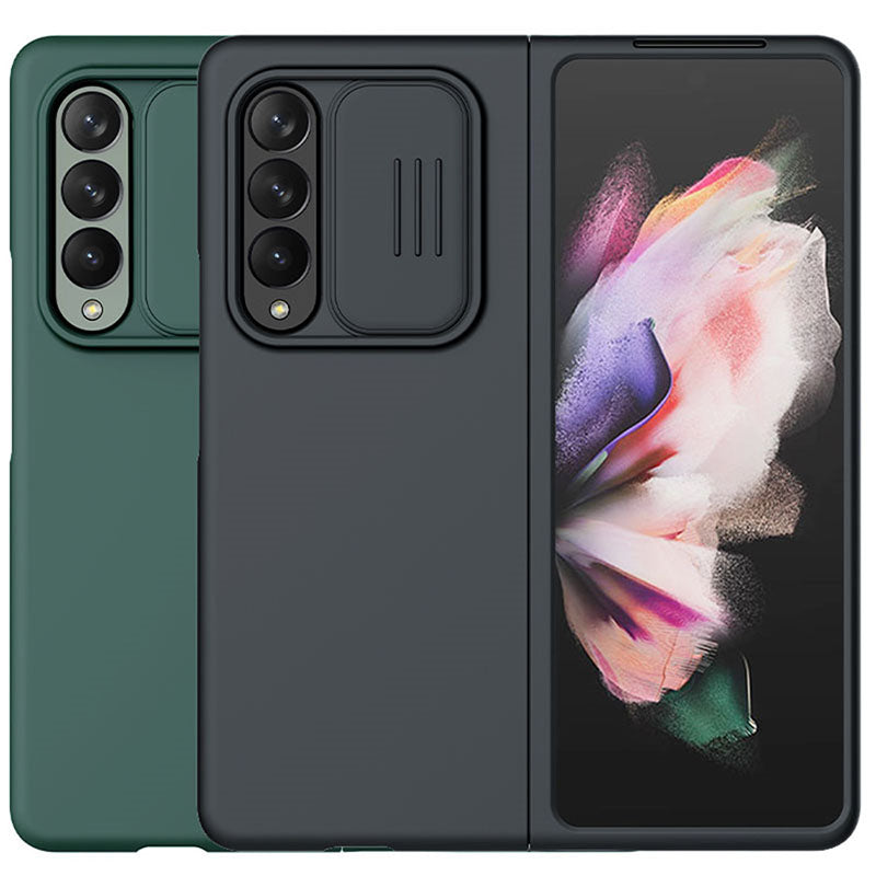 Luxury Camera Camshield Slide Silky Silicone Protective Cover For Samsung Galaxy Z Fold 3 5G - {{ shop_name}} varyfun