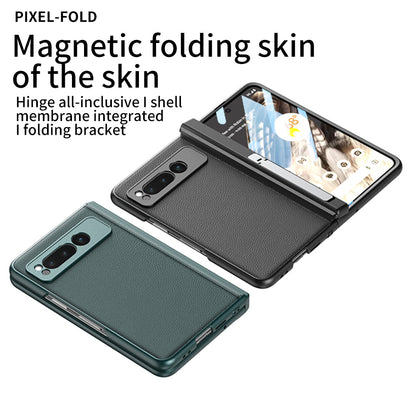 Magnetic Luxury Leather All-inclusive Invisible Bracket Phone Case For Google Pixel Fold