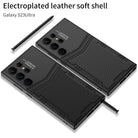 Electroplated Leather Phone Case For Samsung Galaxy S23 Ultra Plus - {{ shop_name}} varyfun