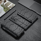 Leather Pen Holder Armor Case with Screen Protector For Samsung Galaxy Z Fold4 Fold5 5G - varyfun