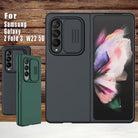 Luxury Camera Camshield Slide Silky Silicone Protective Cover For Samsung Galaxy Z Fold 3 5G - {{ shop_name}} varyfun
