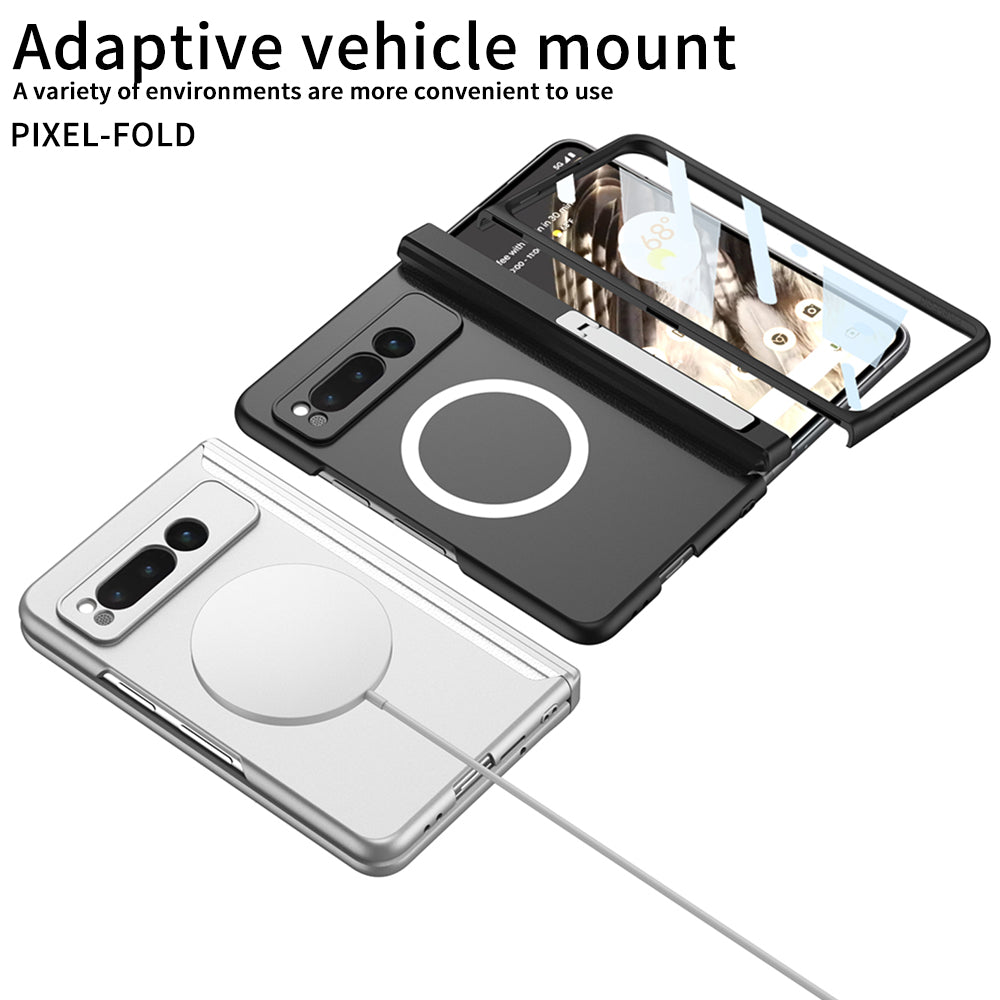 Magnetic Magsafe All-inclusive Invisible Bracket Phone Case For Google Pixel Fold With Back Screen Protector