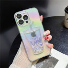 Ins Gradient Milk Tea Quicksand Cup iPhone Case - mycasety2023 Mycasety