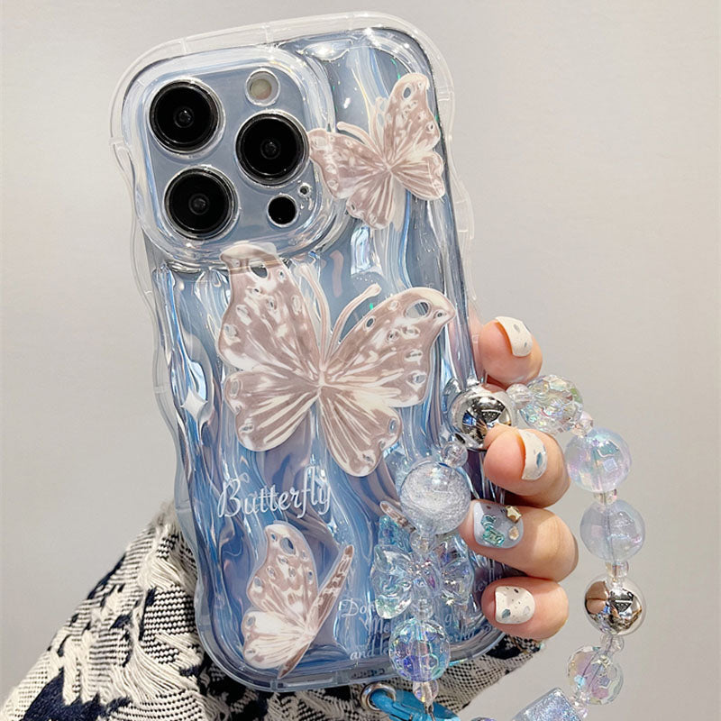 Wavy Fairy Butterfly Chain iPhone Case - mycasety2023 Mycasety