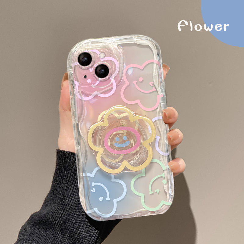 New Anti-drop Smiley Flower iPhone Case - mycasety2023 Mycasety