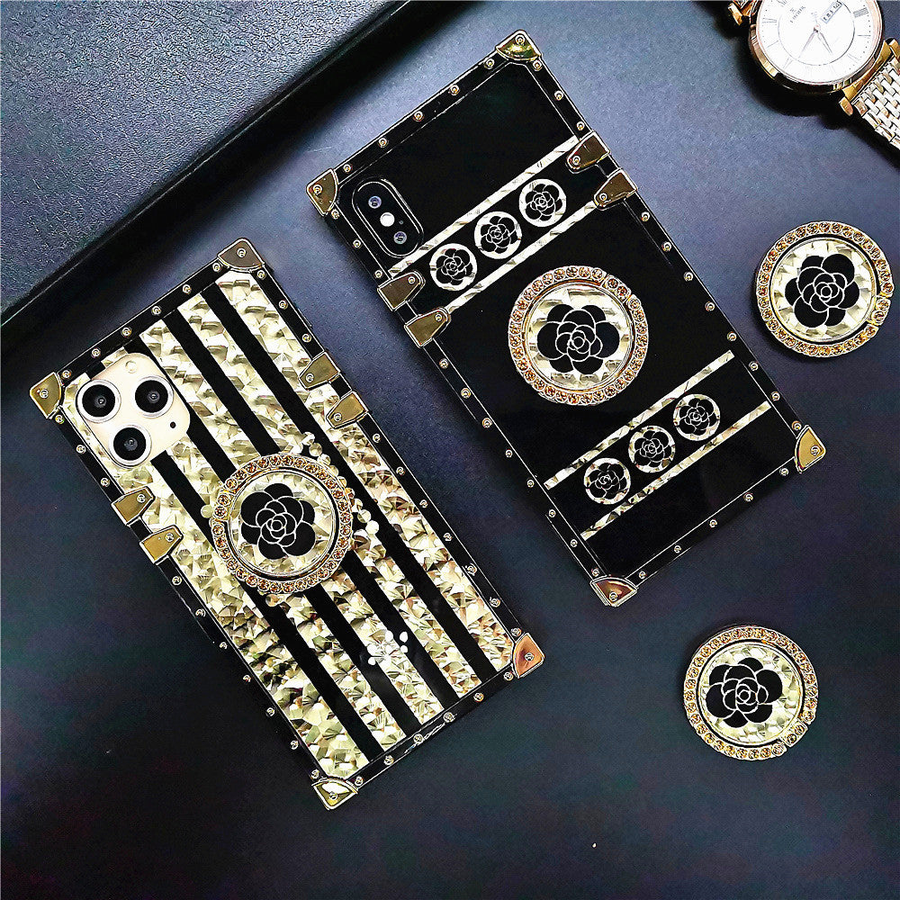 Baroque style luxury shiny ring phone case - {{ shop_name}} varyfun
