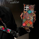 Vintage Bohemian Ring Case With Lanyard for Samsung Galaxy S23 Ultra - {{ shop_name}} varyfun