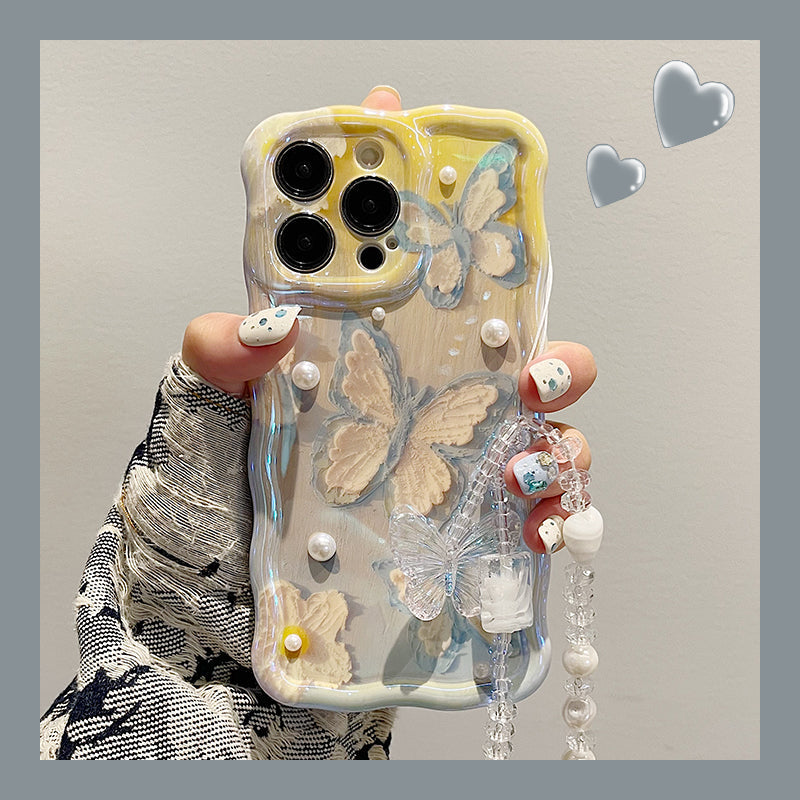 Oil Painting Gradient Butterfly iPhone Case - {{ shop_name}} varyfun