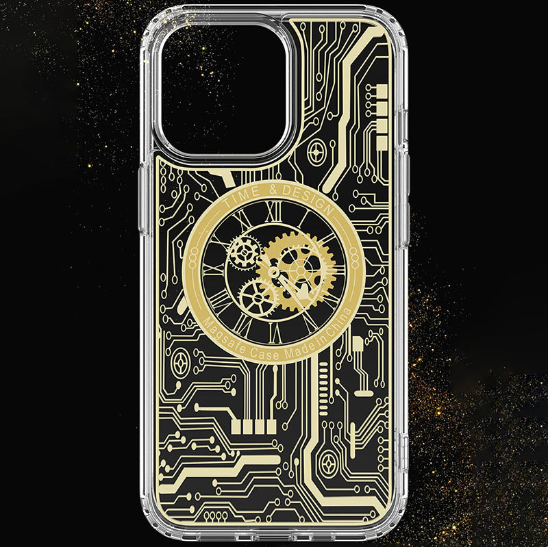 Cyberpunk Style Electroplating Magnetic Protective Case For iPhone - {{ shop_name}} varyfun