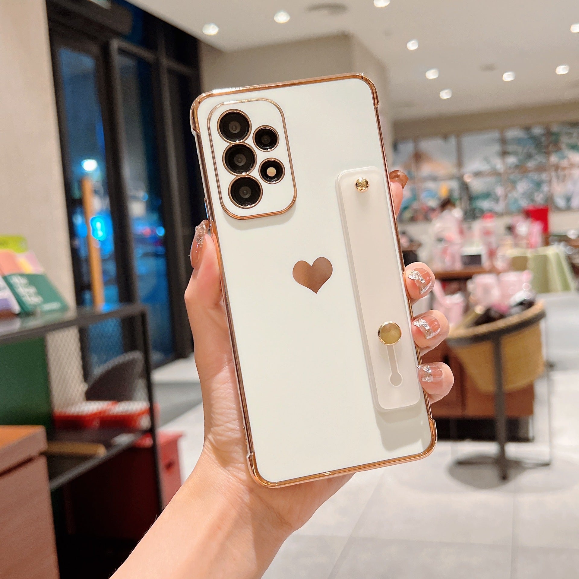 Luxury Electroplating Protective Phone Case With Stand Holder For Samsung - {{ shop_name}} varyfun