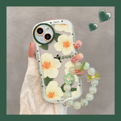 Advanced White Flower Bracelet iPhone Case - mycasety2023 Mycasety