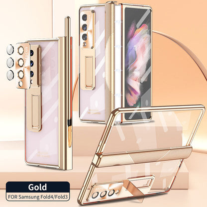 Luxury Magnetic Hinge Transparent Case For Samsung Galaxy Z Fold4 Fold3 5G - varyfun.com