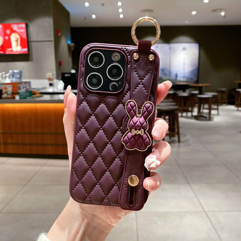 Premium Leather Wristband iPhone Case - mycasety2023 Mycasety