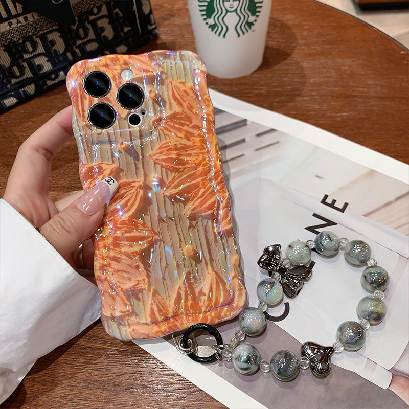 Advanced Sense Oil Painting Flower iPhone Case - {{ shop_name}} varyfun