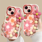 Oil Painting Strawberry Flower Bracelet iPhone Case - mycasety2023 Mycasety
