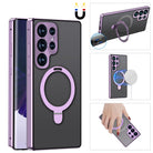 Magnetic Double-Sided Protection Metal Frame Phone Case With Invisible MagSafe Bracket For Samsung/iPhone - mycasety2023 Mycasety