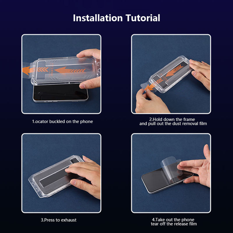 Premium Screen Protector For iPhone With Dust-free Film Mounter - mycasety2023 Mycasety