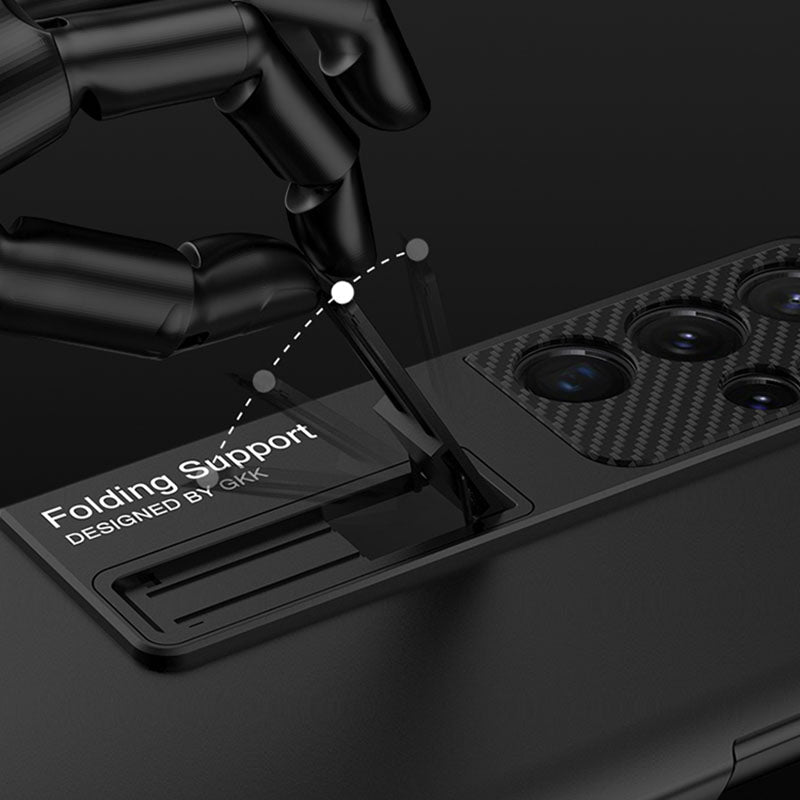 Ultra-thin Magnetic Holder S Pen Slot Phone Case For Samsung Galaxy S21 Ultra With Pen - mycasety2023 Mycasety