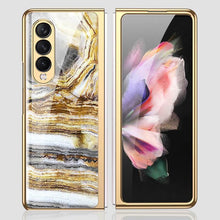 Load image into Gallery viewer, Flower Glass Case For Samsung Galaxy Z Fold 3 5G - {{ shop_name}} varyfun
